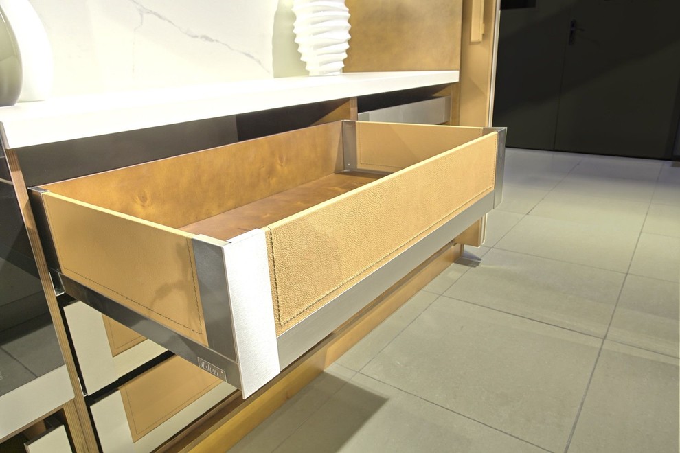 Solid leather and stone