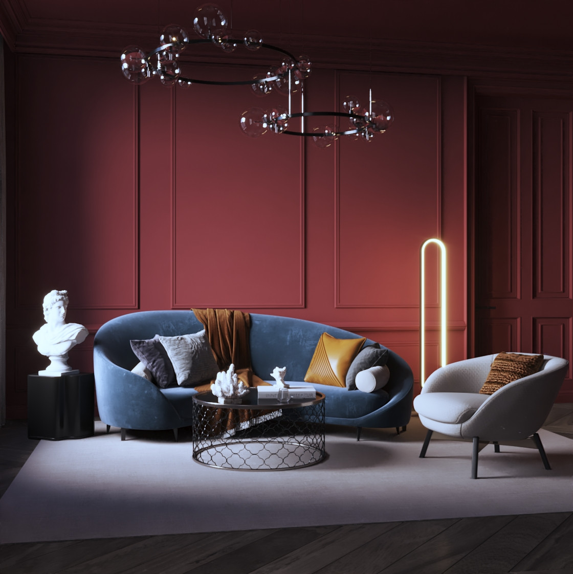 Обложка проекта: Винный цвет в неоклассике