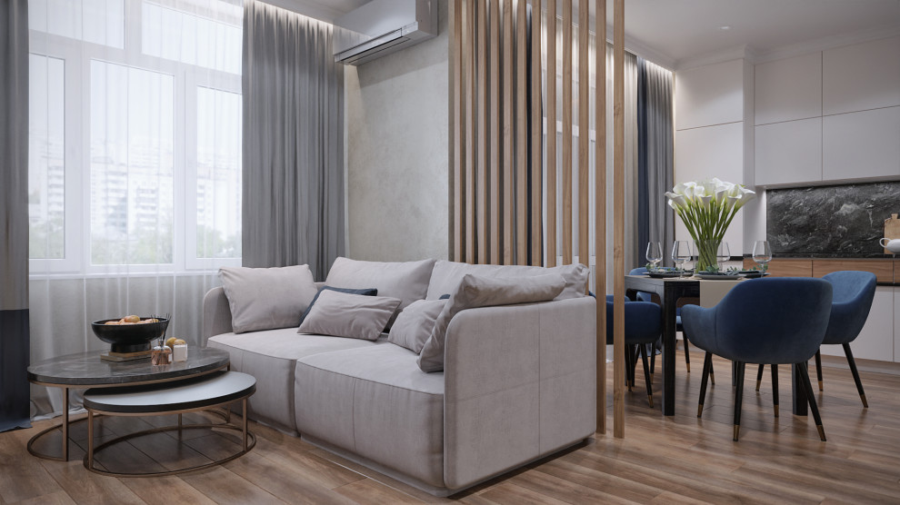 Кухня-гостиная в современном стиле