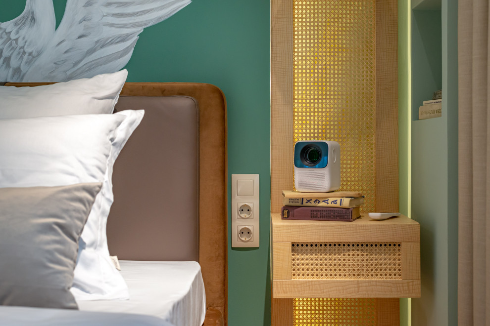 Спальня с журавлями