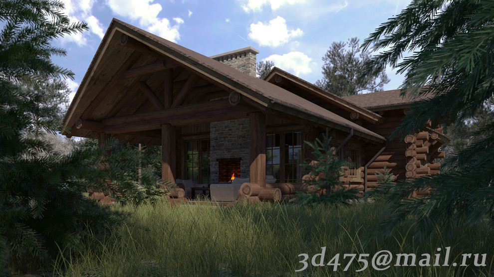 проект дома, ручная рубка.