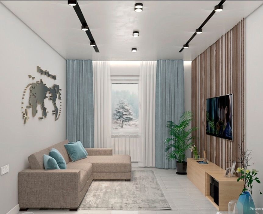 Дизайн-интерьера квартиры 91 кв/м