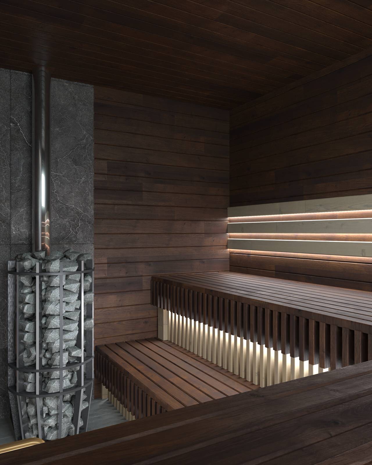 Обложка проекта: Сауна в современном стиле