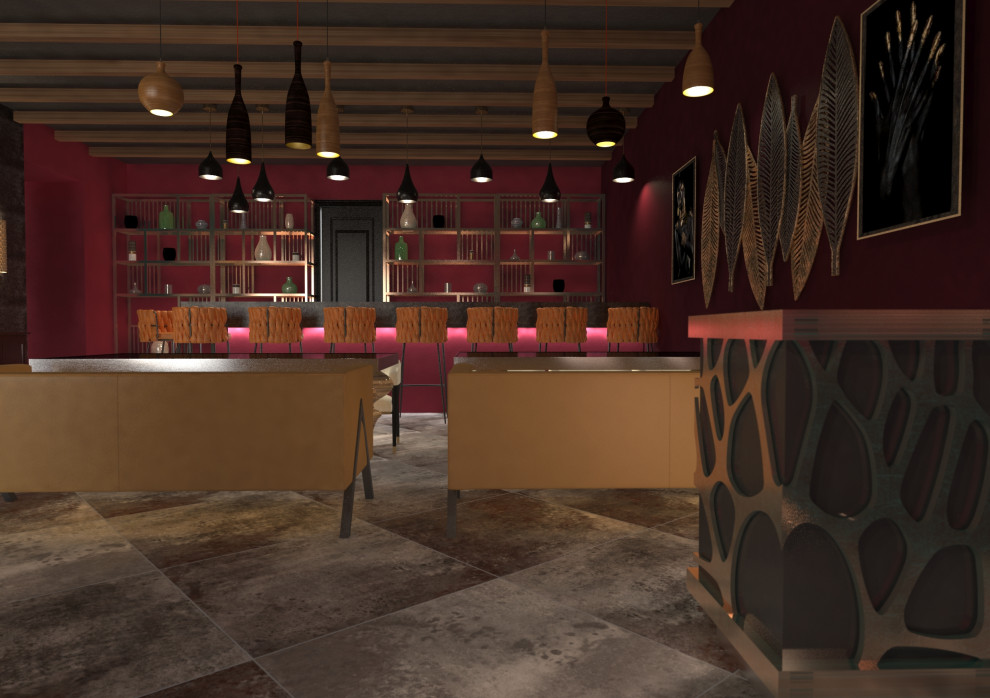 Проект кафе "Вечер в Саванне"