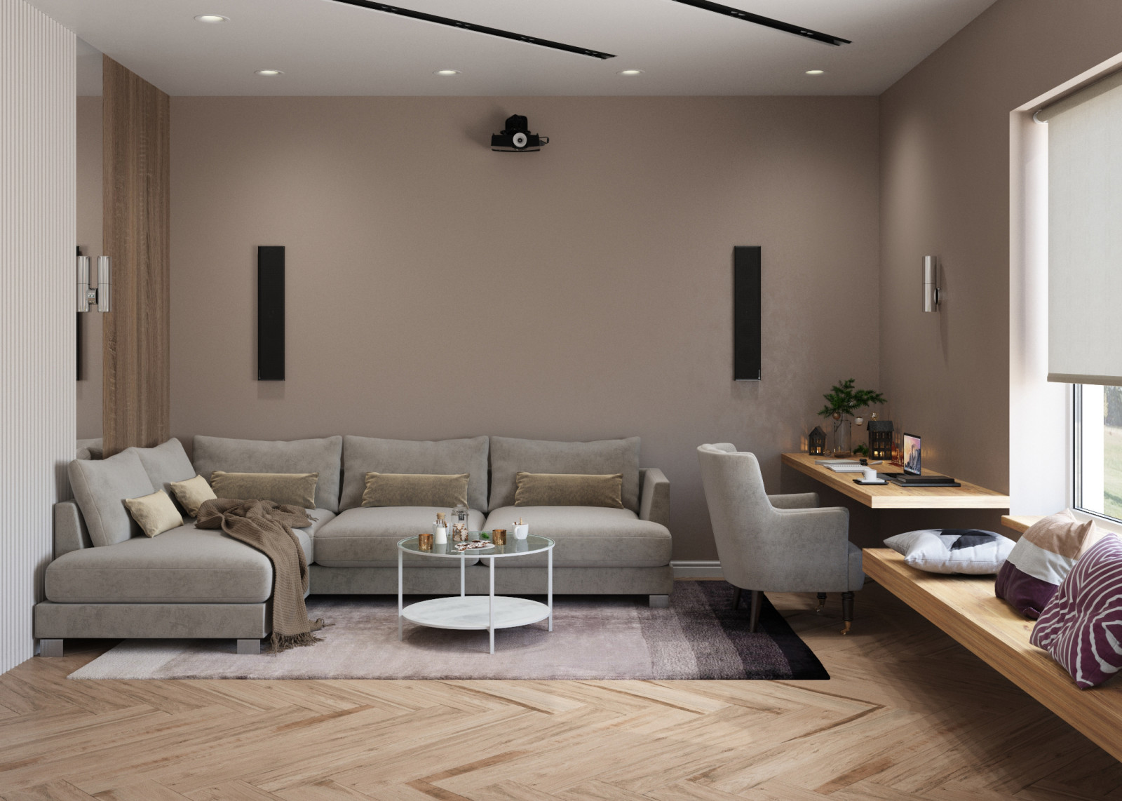 Проект первого этажа дома в Токсово для молодой семьи