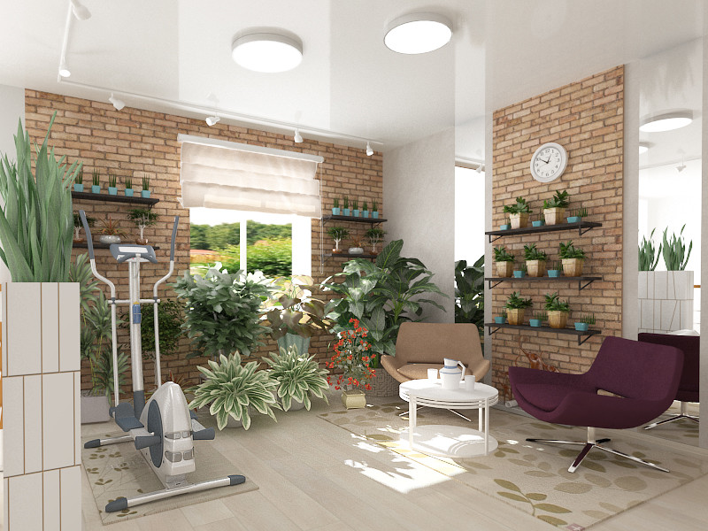 Дизайн-проект интерьера зимнего сада