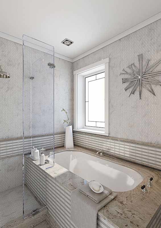 Мозаика из натурального камня в интерьере