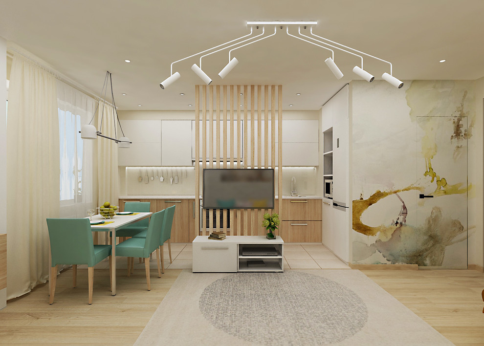 Обложка проекта: ДИЗАЙН ТРЕХКОМНАТНОЙ КВАРТИРЫ «SUNSHINE»