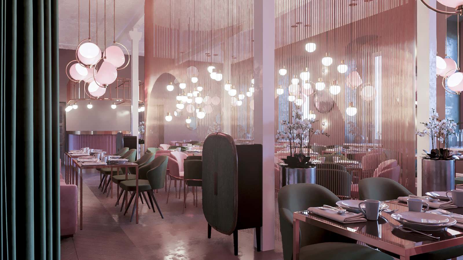 Restaurant_011_визуализация интерьера для ресторана "Джульетта" в г. Спб