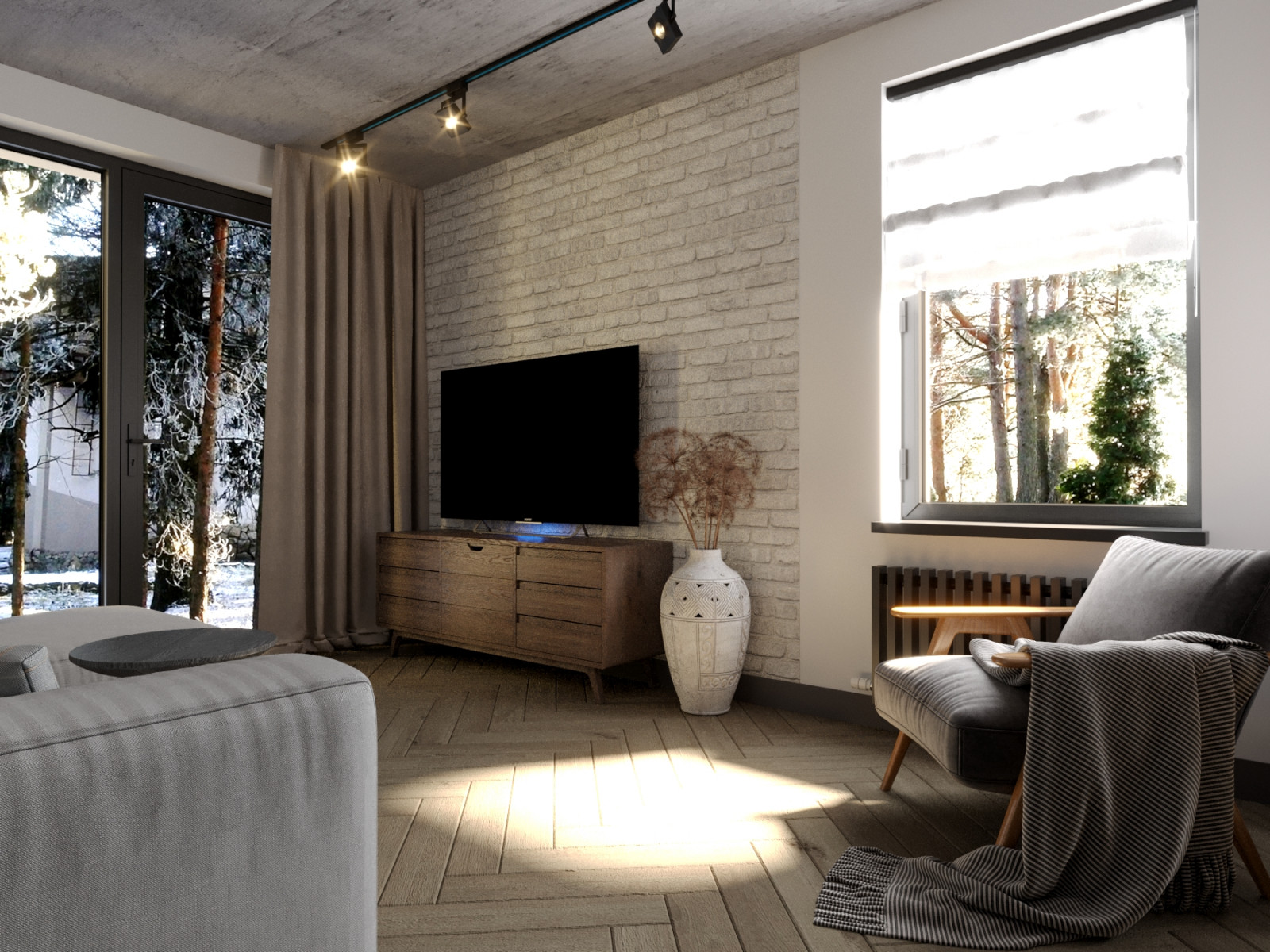 Дизайн загородной квартиры