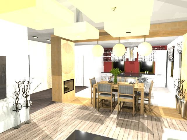 Загородный дом с большим открытым внутренним пространством