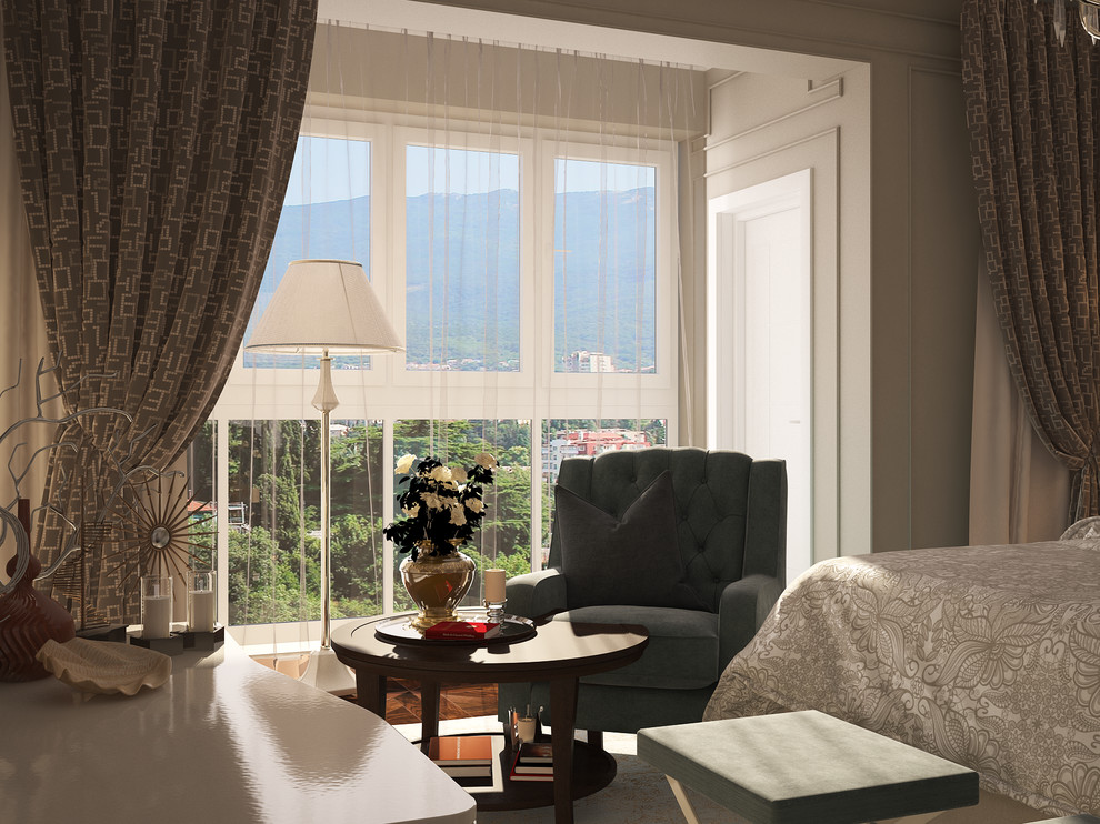 3-ёх комнатная квартира для семьи из 4-ёх человек. Спальня.