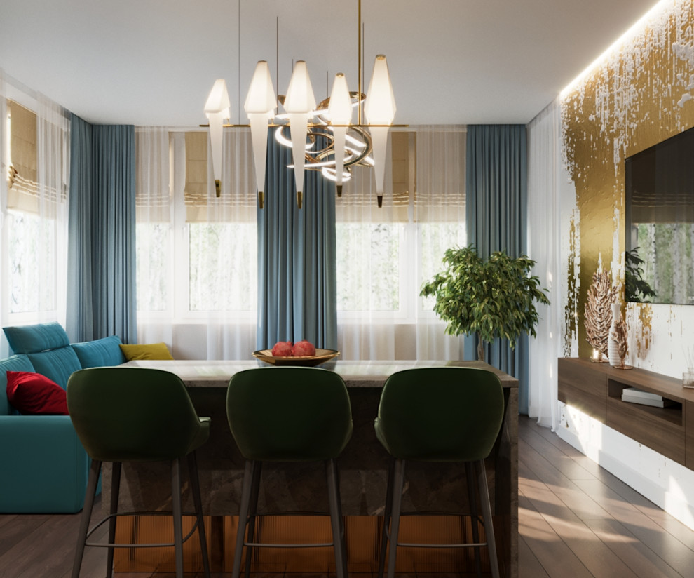 Кухня-гостиная из проекта "Horizont"