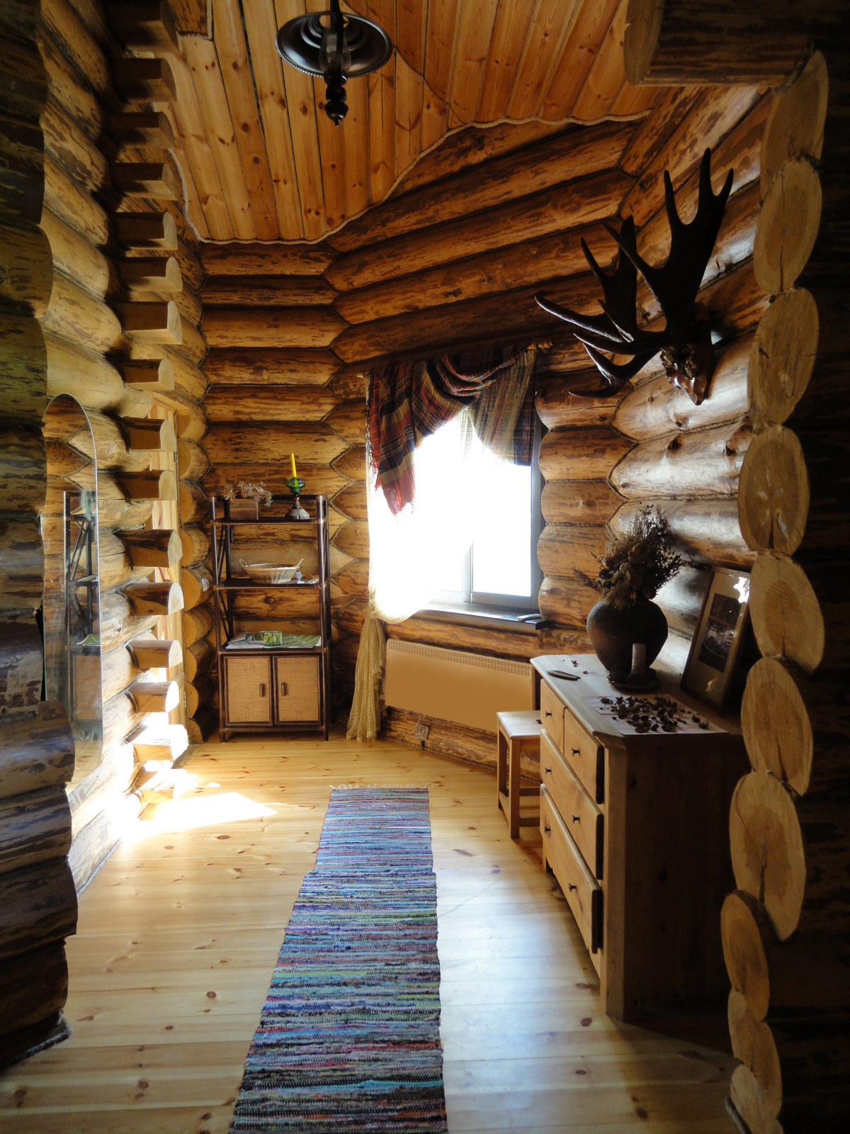 Интерьер бревенчатого дома
