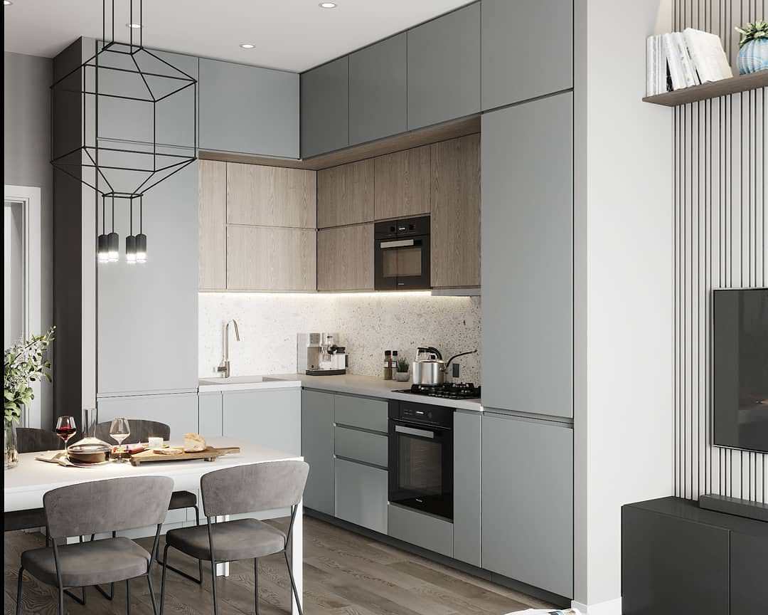 Обложка проекта: Проект кухни-гостиной 18 кв.м.