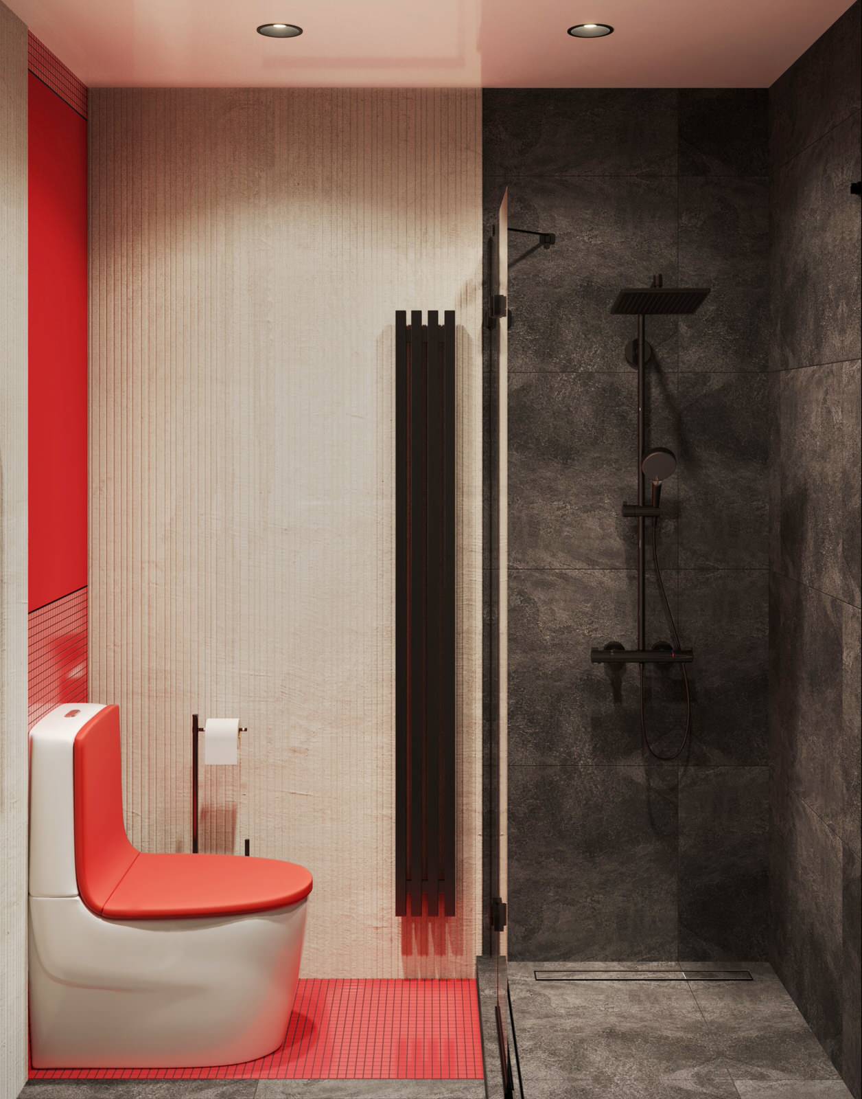 Необычная квартира с цветными радиаторами