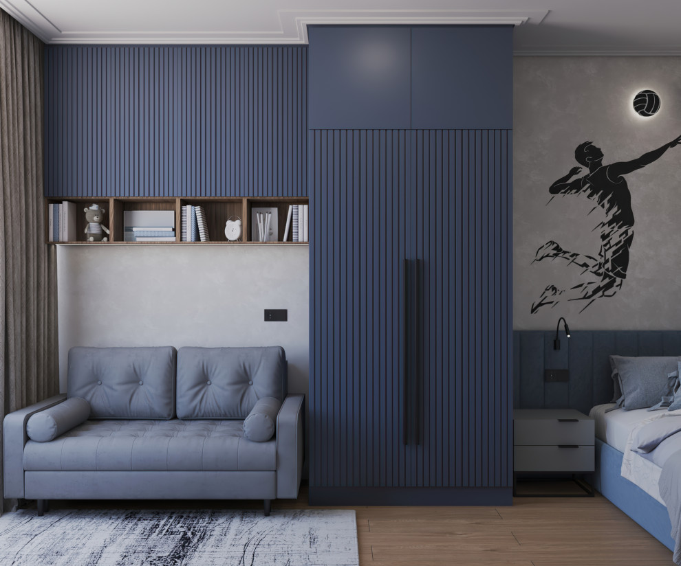 Дизайн-проект квартиры для семьи с 4 сыновьями