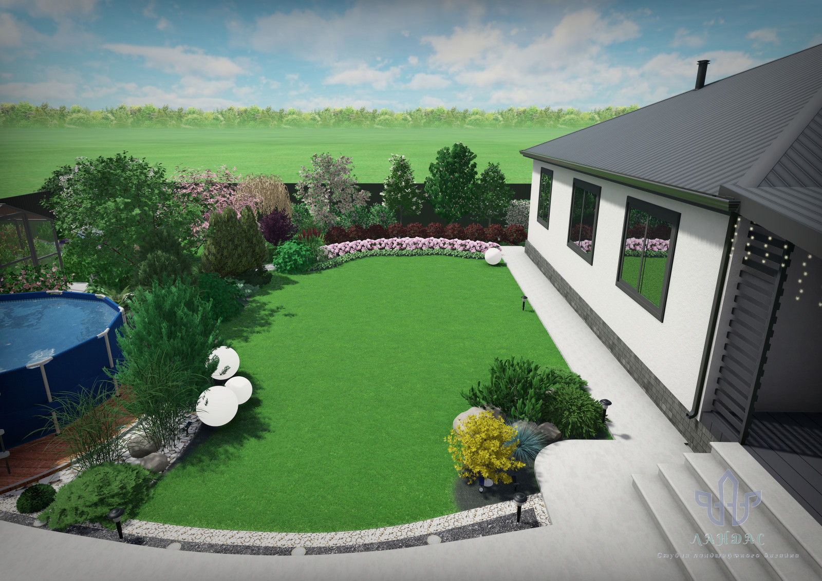 Проект участка 10 соток Новосибирская область