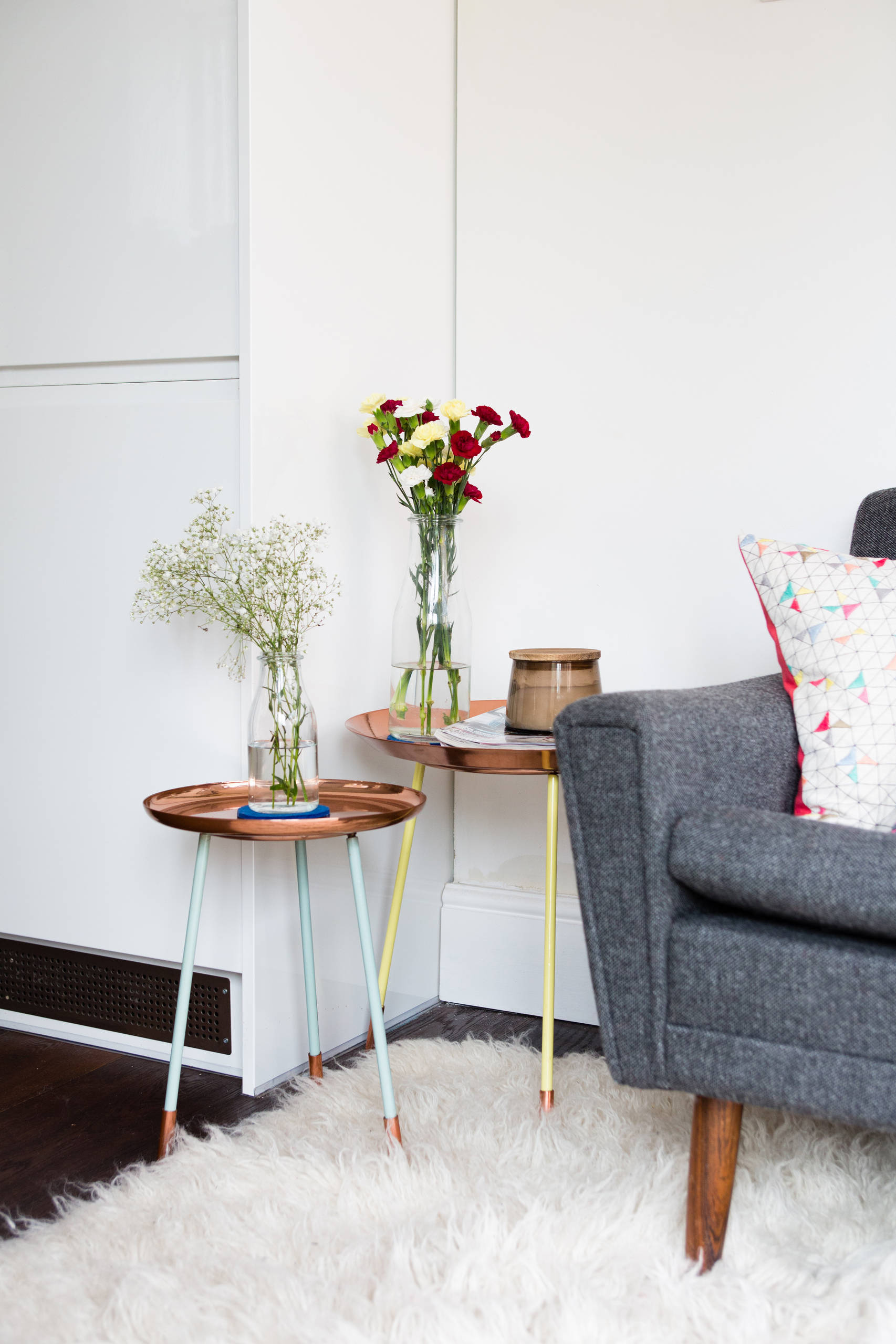 Houzz Британия: Винтаж и Мондриан в лондонской квартире