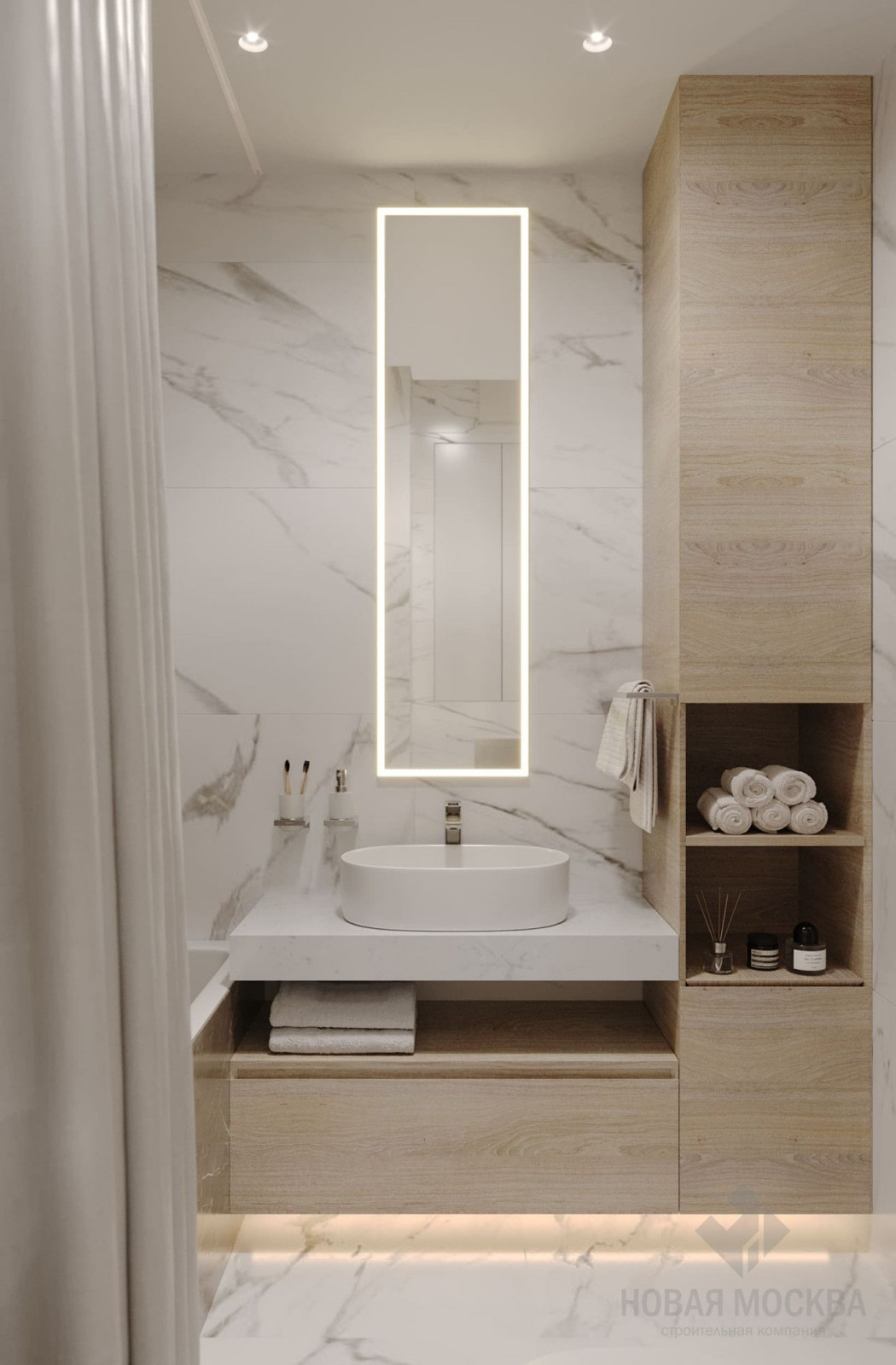 Дизайн двухкомнатной квартиры по адресу: улица Василия Аксенова, дом 2