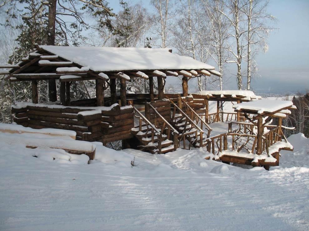 Беседки в стиле кантри. " БОБРОВЫЙ ЛОГ ". Зона горнолыжного отдыха.
