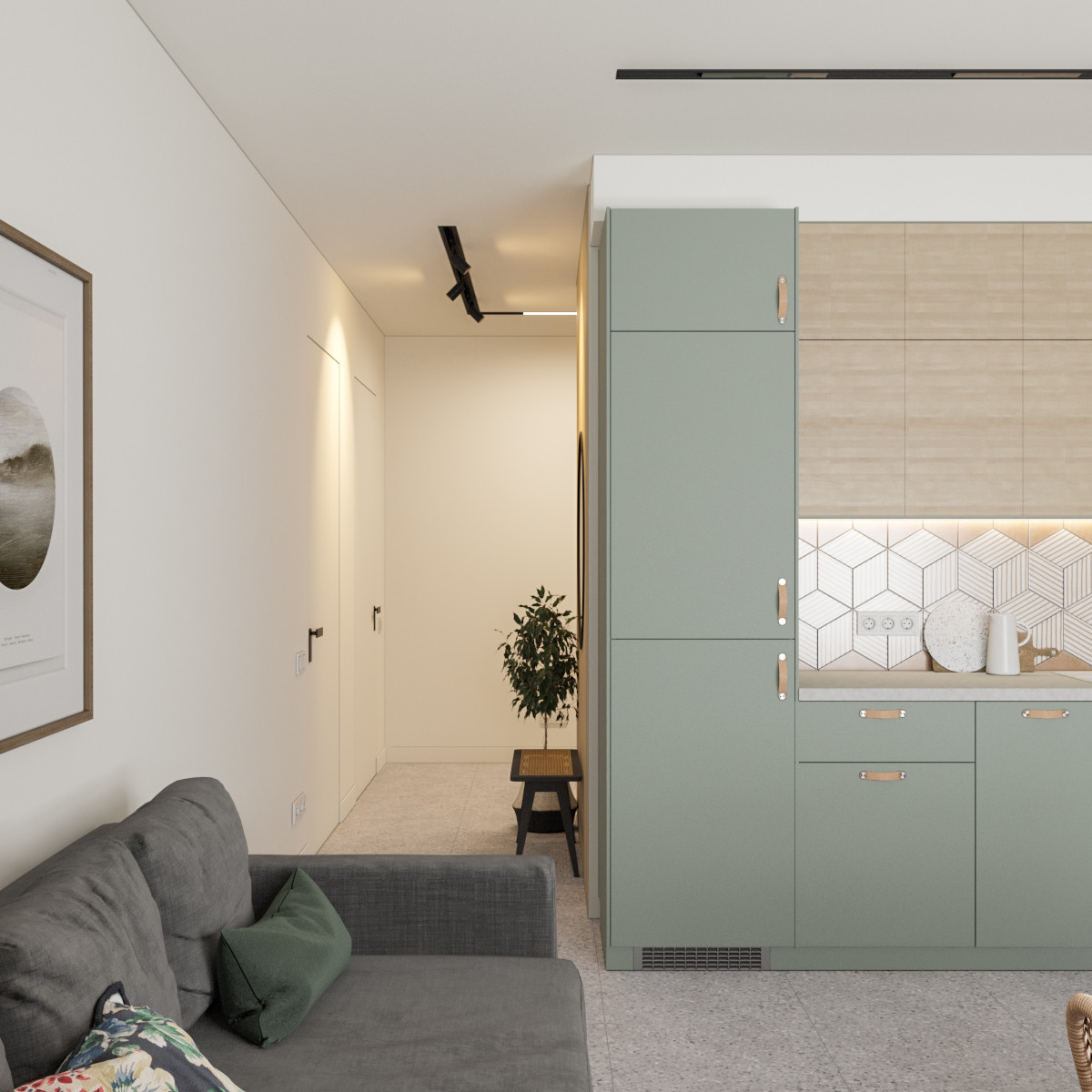 Квартира для молодой семьи в Москве  Площадь: 58 м2.