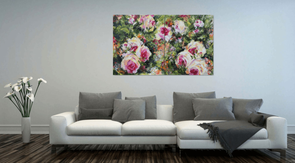 Обложка проекта: Гостиная - Дизайн интерьера - Картины художницы Дианы Маливани (6)