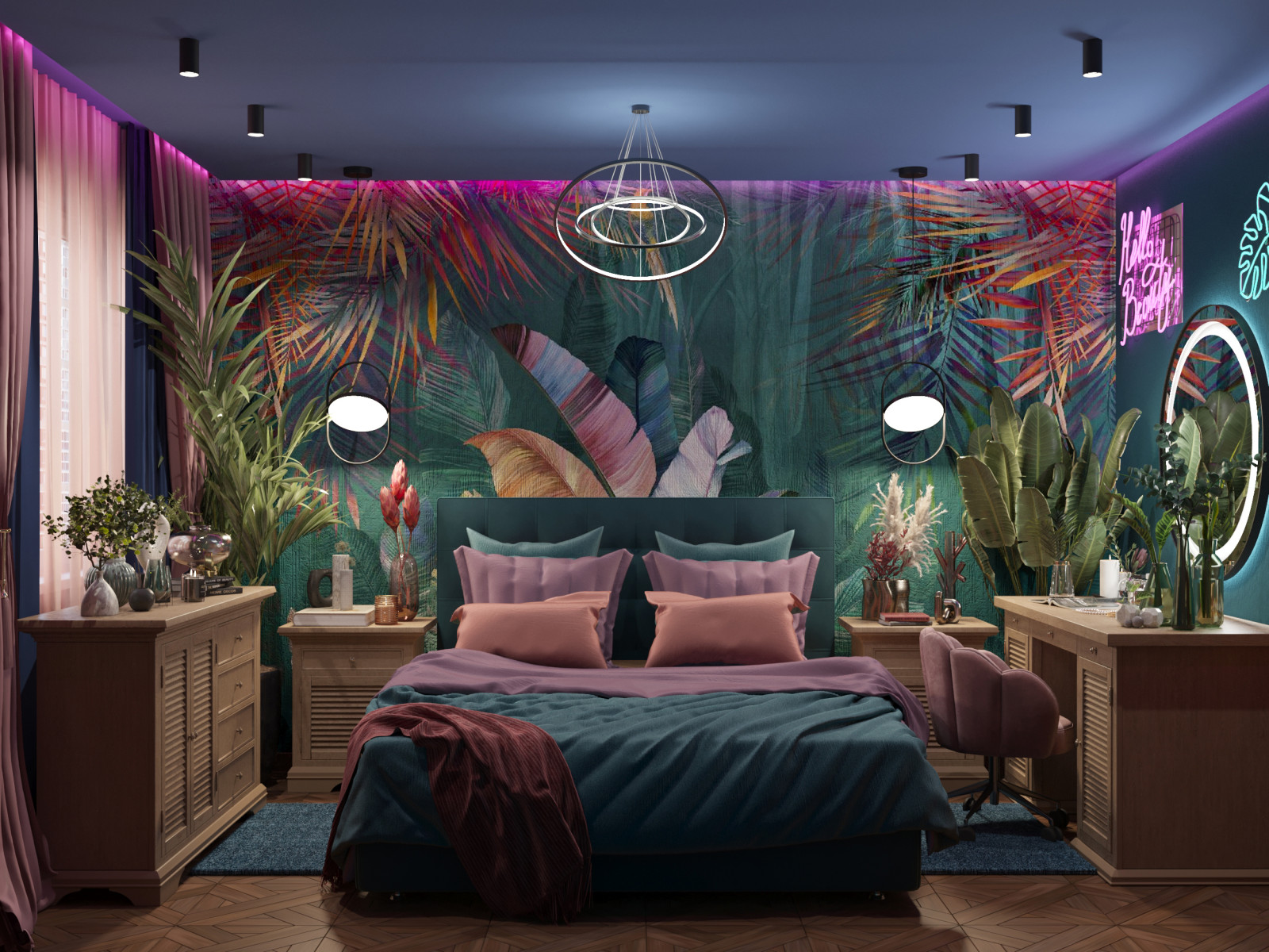 Дизайн санузла и спальни