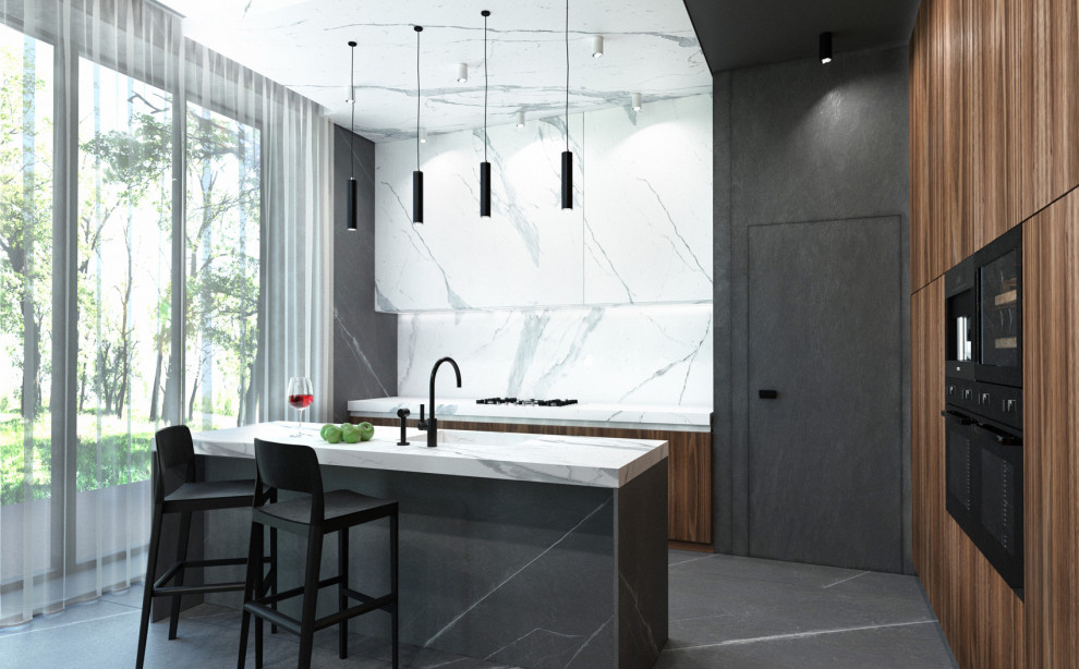 Villa in stile moderno minimalismo 2019.