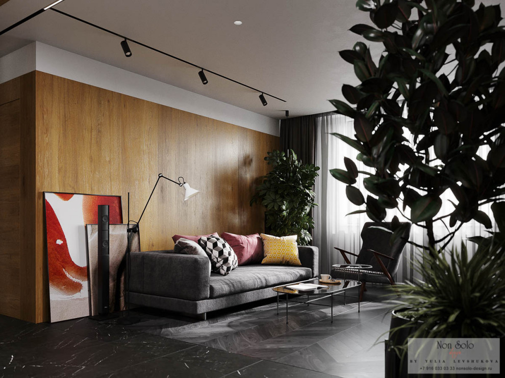 Дизайн квартиры для адвоката 54 м2, ул. Люсиновская, г. Москва