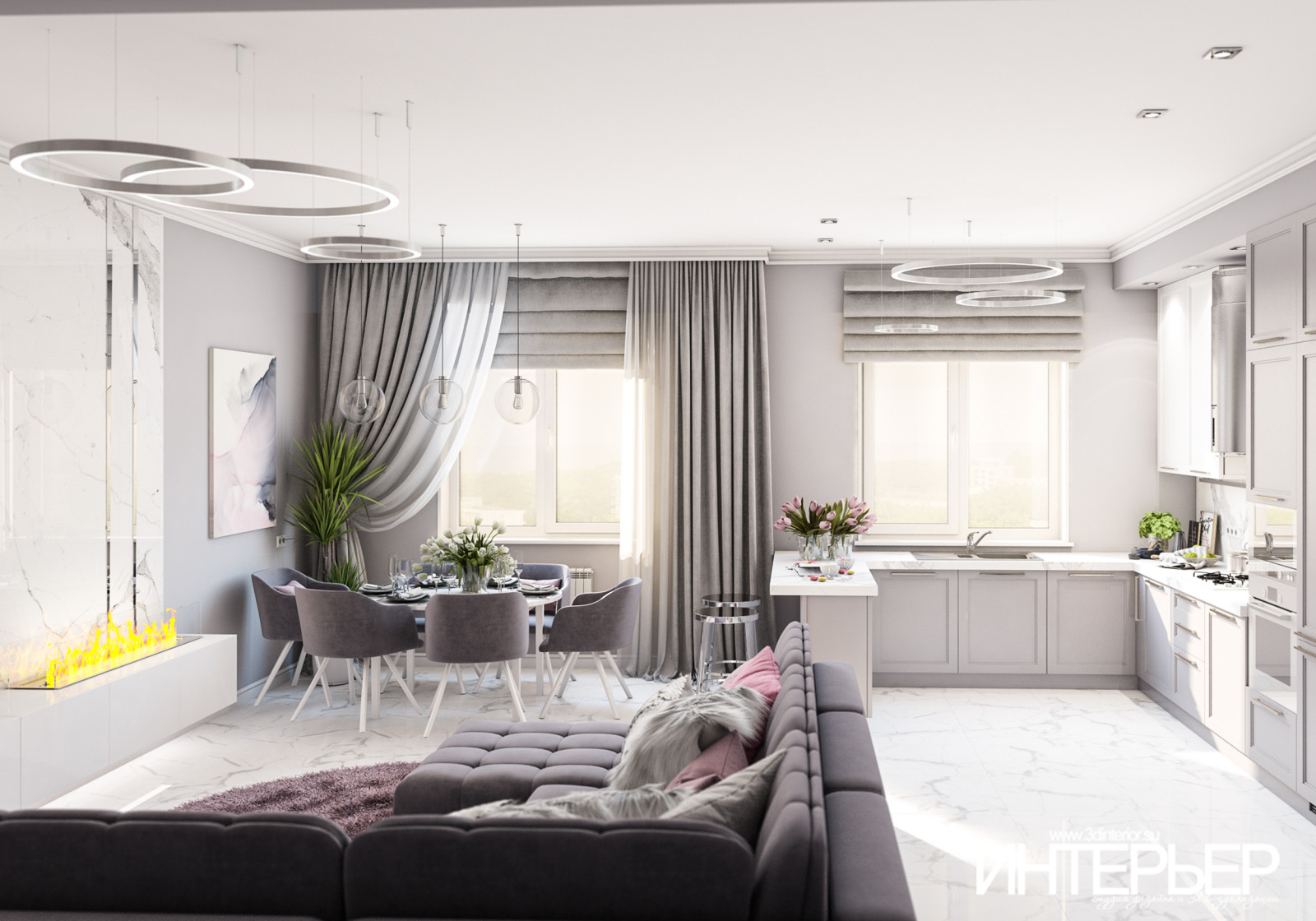 Дизайн-проект квартиры в г.Кисловодске