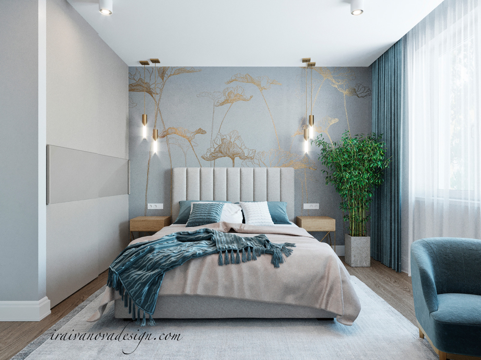 Интерьер с фактурами