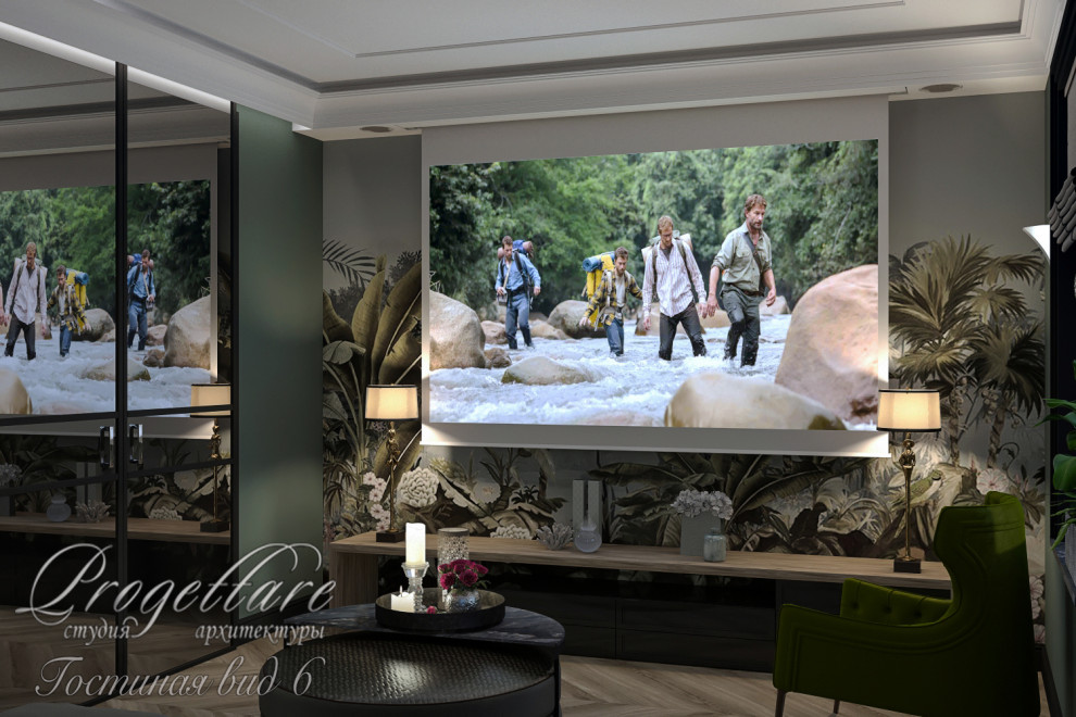 Дизайн интерьера загородного  дома в Рощино