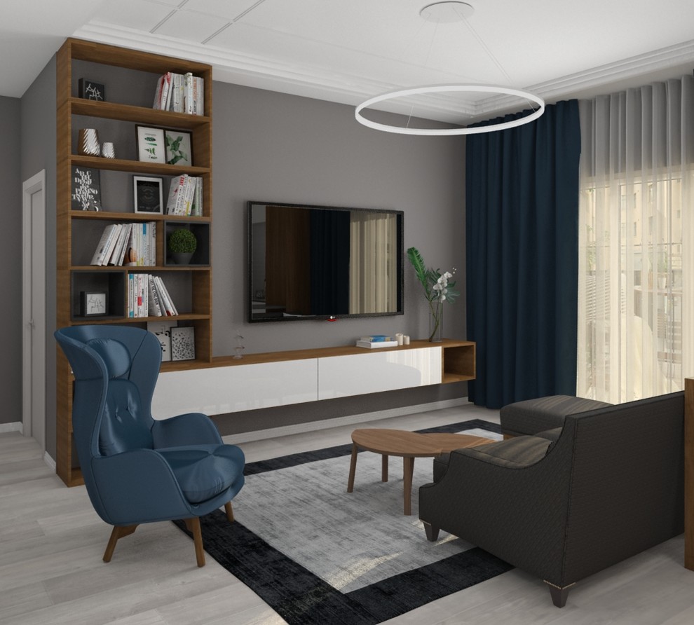 Квартира для молодой семьи в туманном настроении