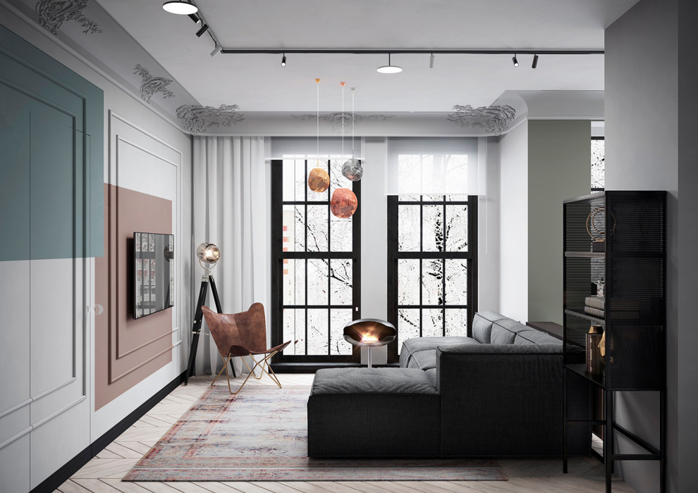 Обложка проекта: Проект 3-х комнатной квартиры для молодой творческой семьи