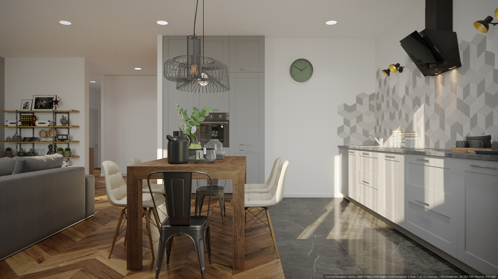 Скандинавский интерьер 130 м.кв ЖК Наследие