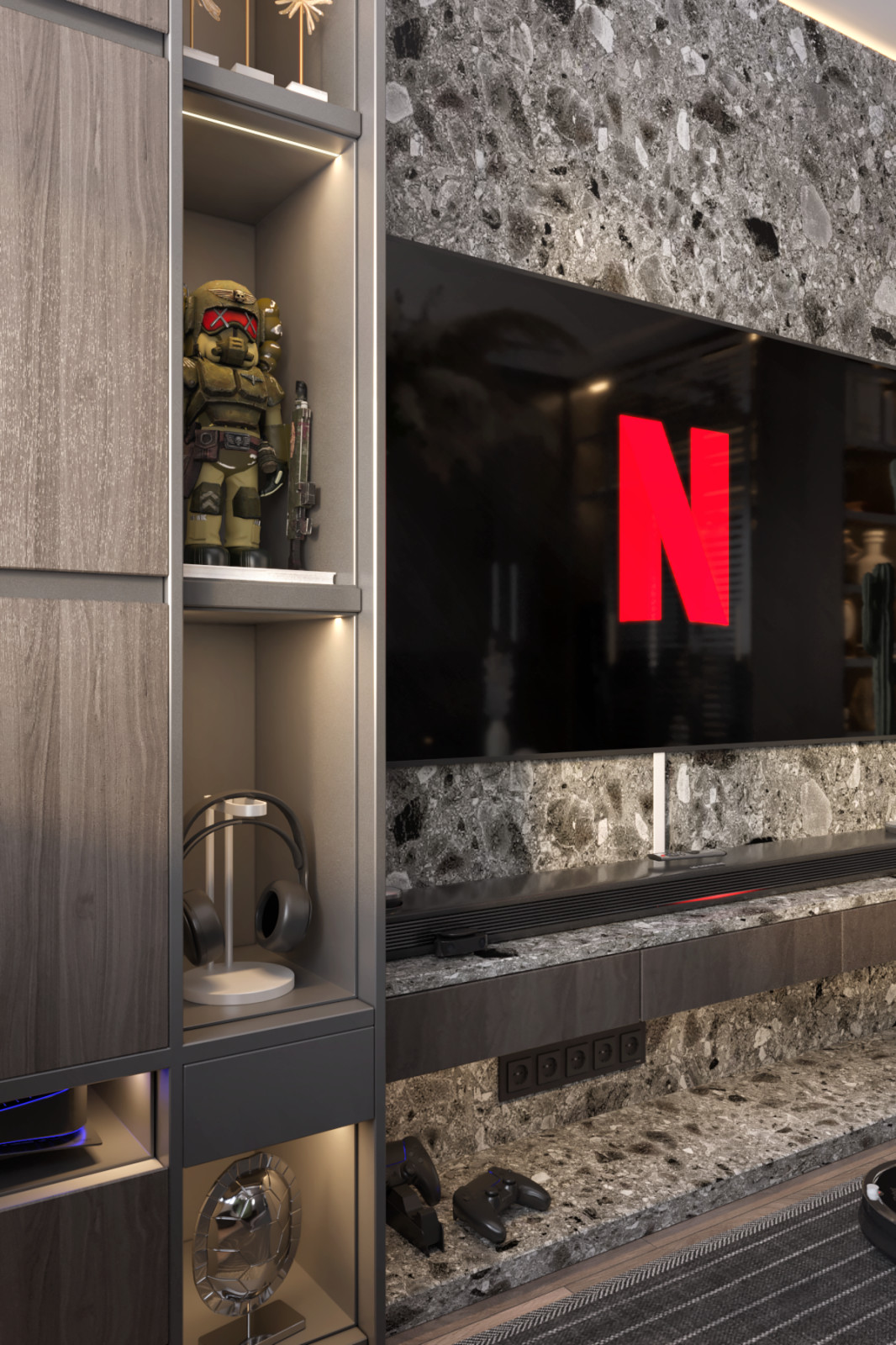 Modern khaki apt. by ACG Group