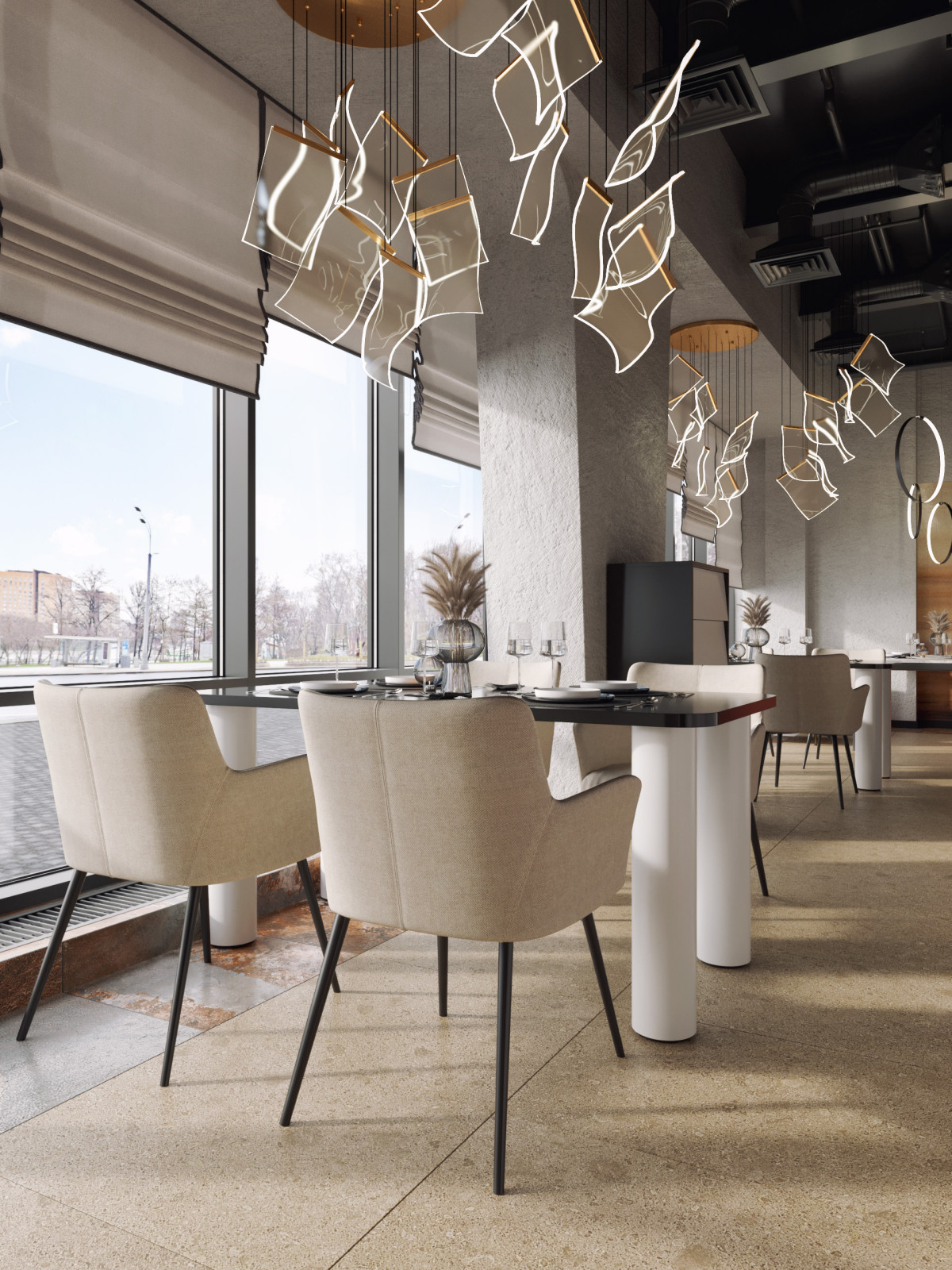 Дизайн-проект ресторана в современном стиле