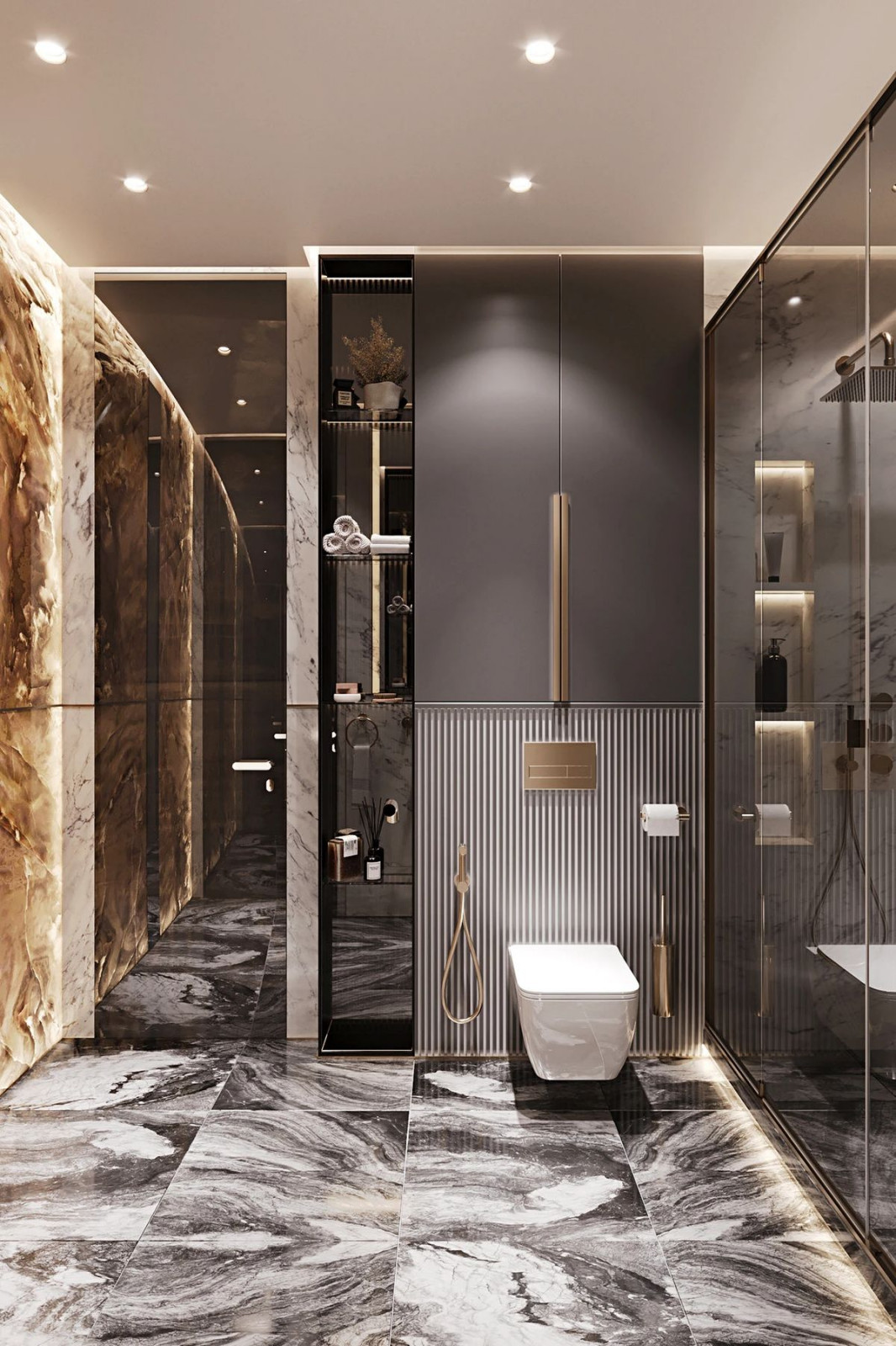 Обложка проекта: дизайн санузла в современном стиле