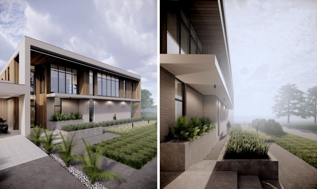 Проект с плоской кровлей 490 м2