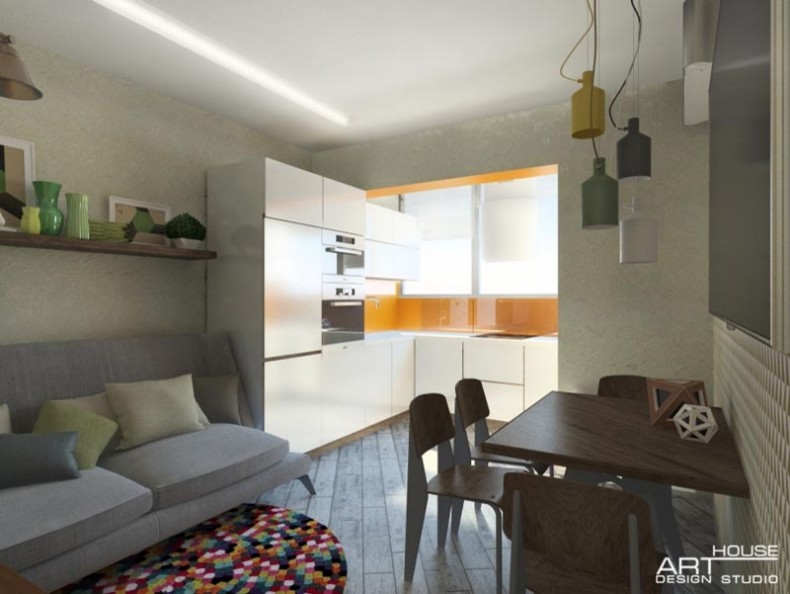 Интерьер квартиры для молодой семьи по ул.Карла Маркса, г.Хабаровск