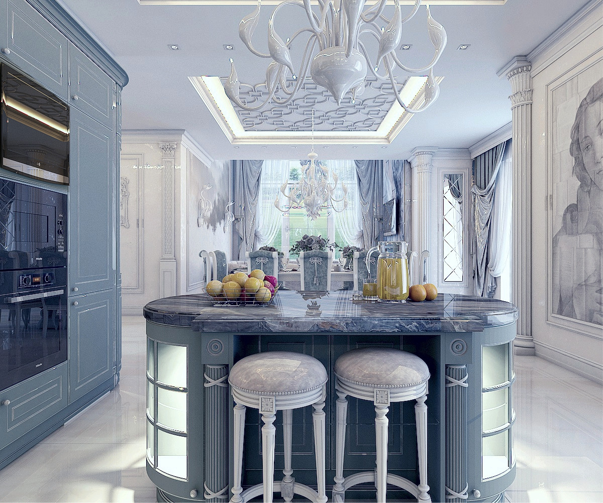 Кухня в частном домовладении (г.Москва)