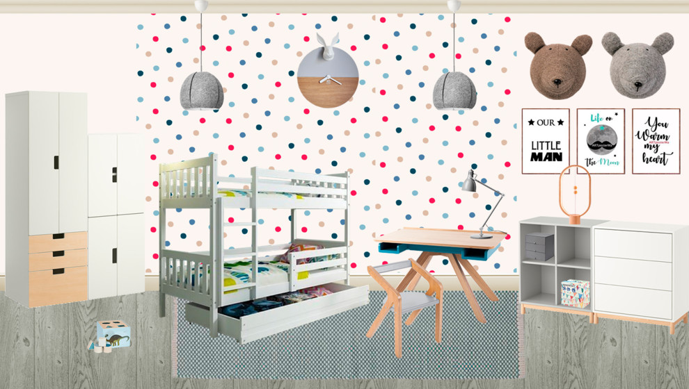 Коллажи детский комнат для мальчиков