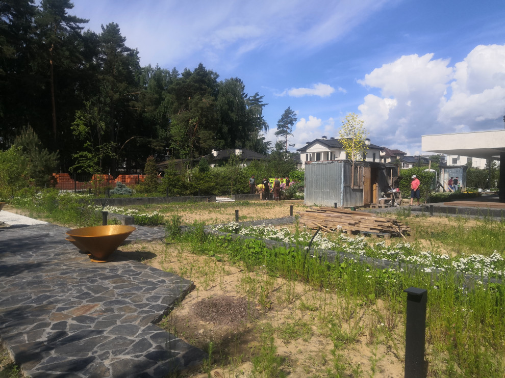 Landscape design of the territory (Moscow region)