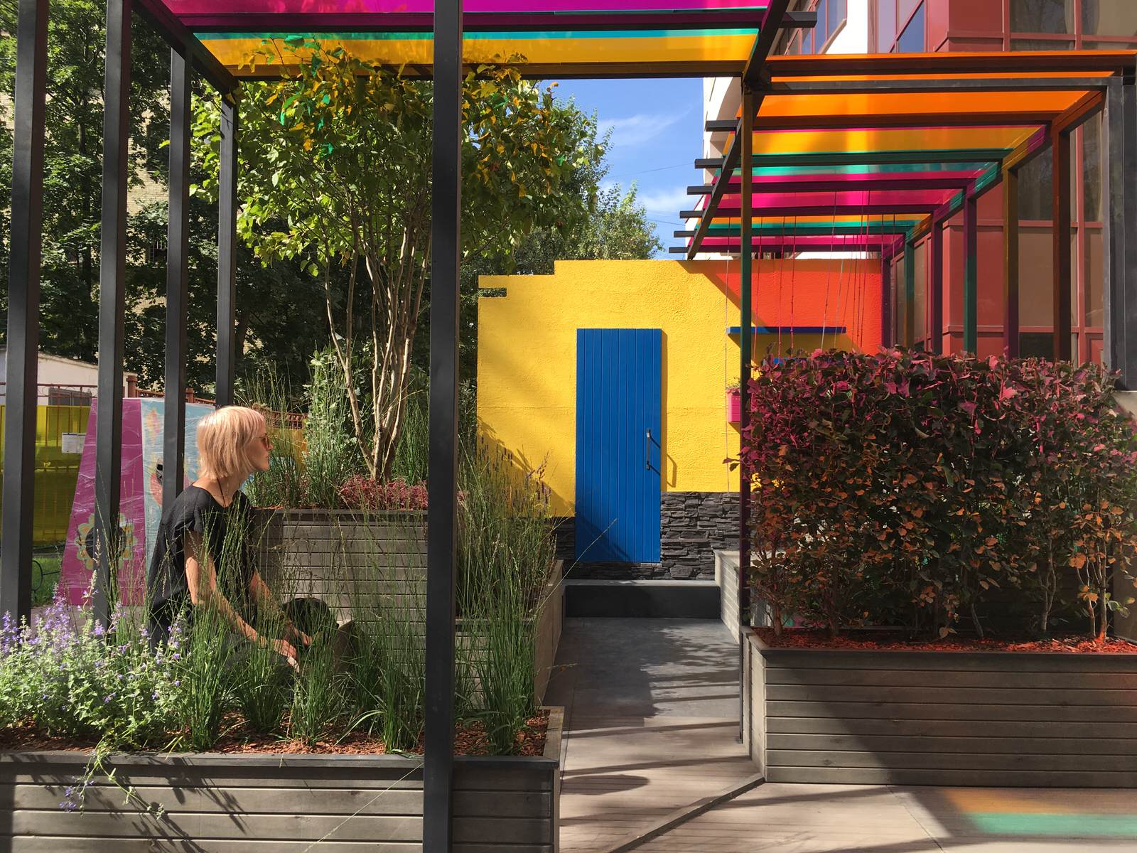 Обложка проекта: Внутренний дворик. Перу.  Для фестиваля"Цветочный джем"