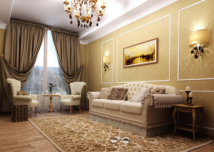 Дизайн-проект  квартиры в классическом стиле, Санкт-Петербург