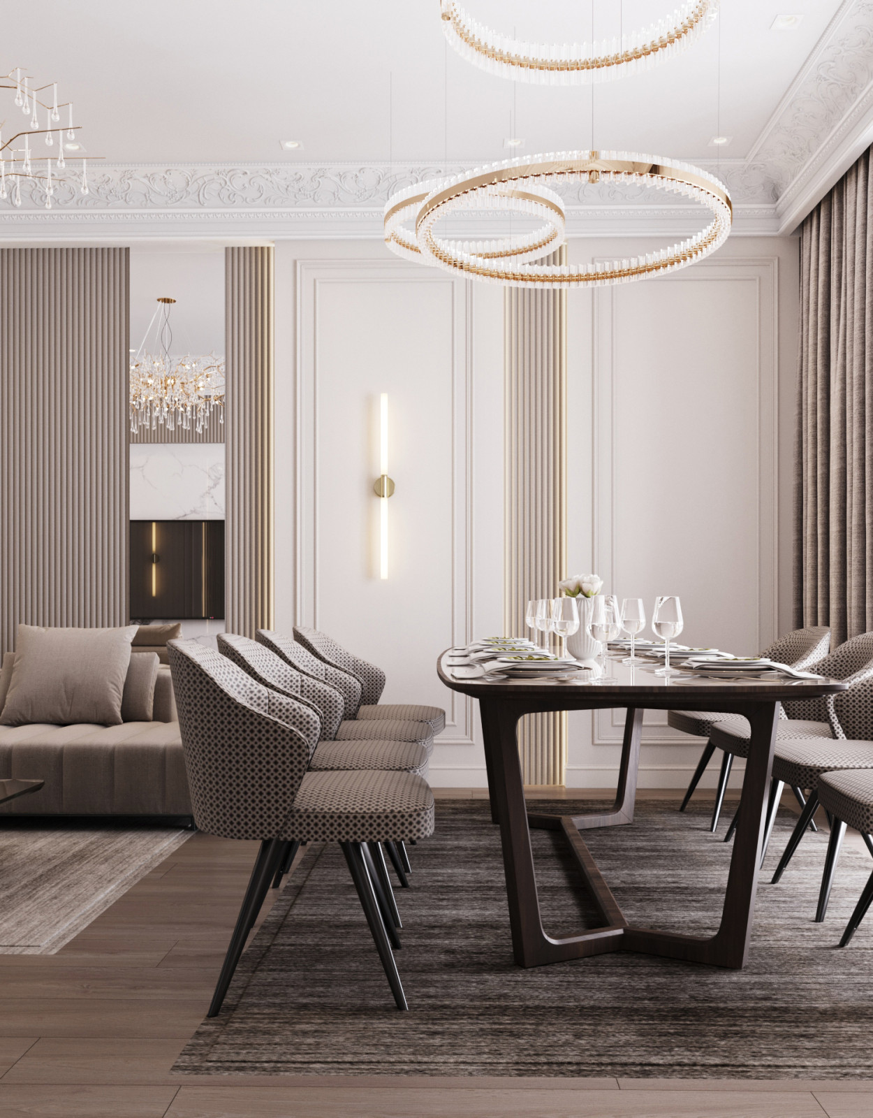 Столовая для большой семьи