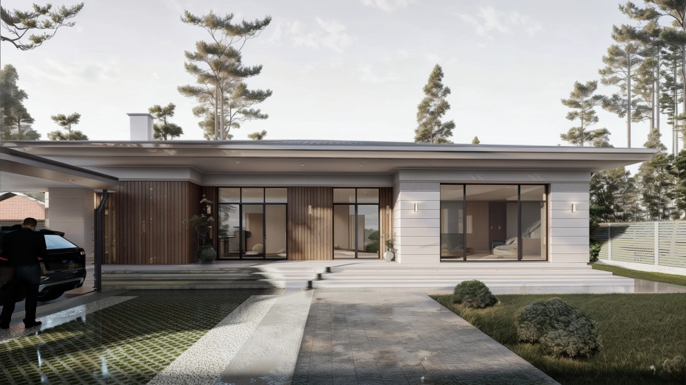 Обложка проекта: Одноэтажный дом на 190 кв.м.