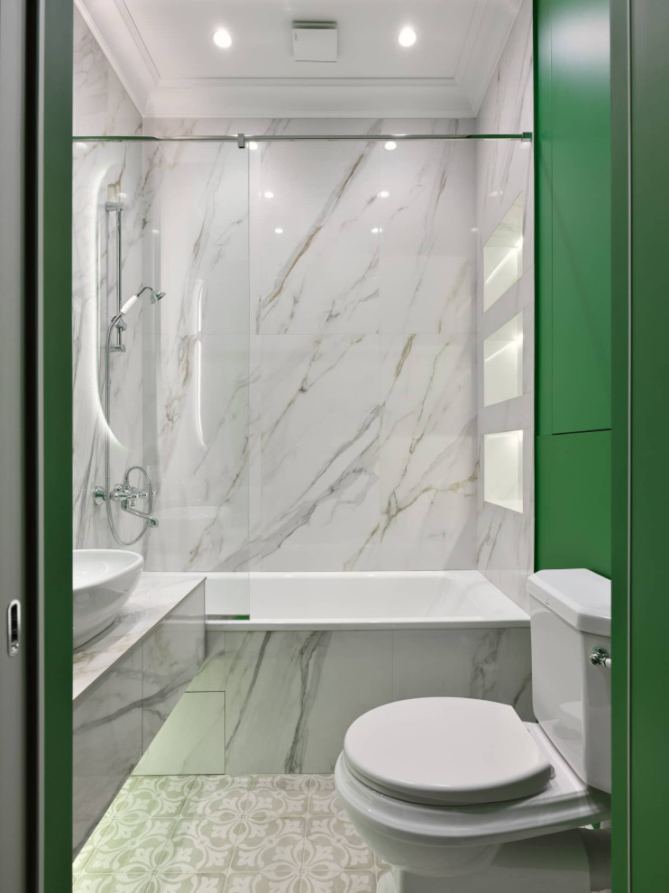 Дизайн и ремонт квартиры в Пречистенском переулке — Зелёный лейтмотив