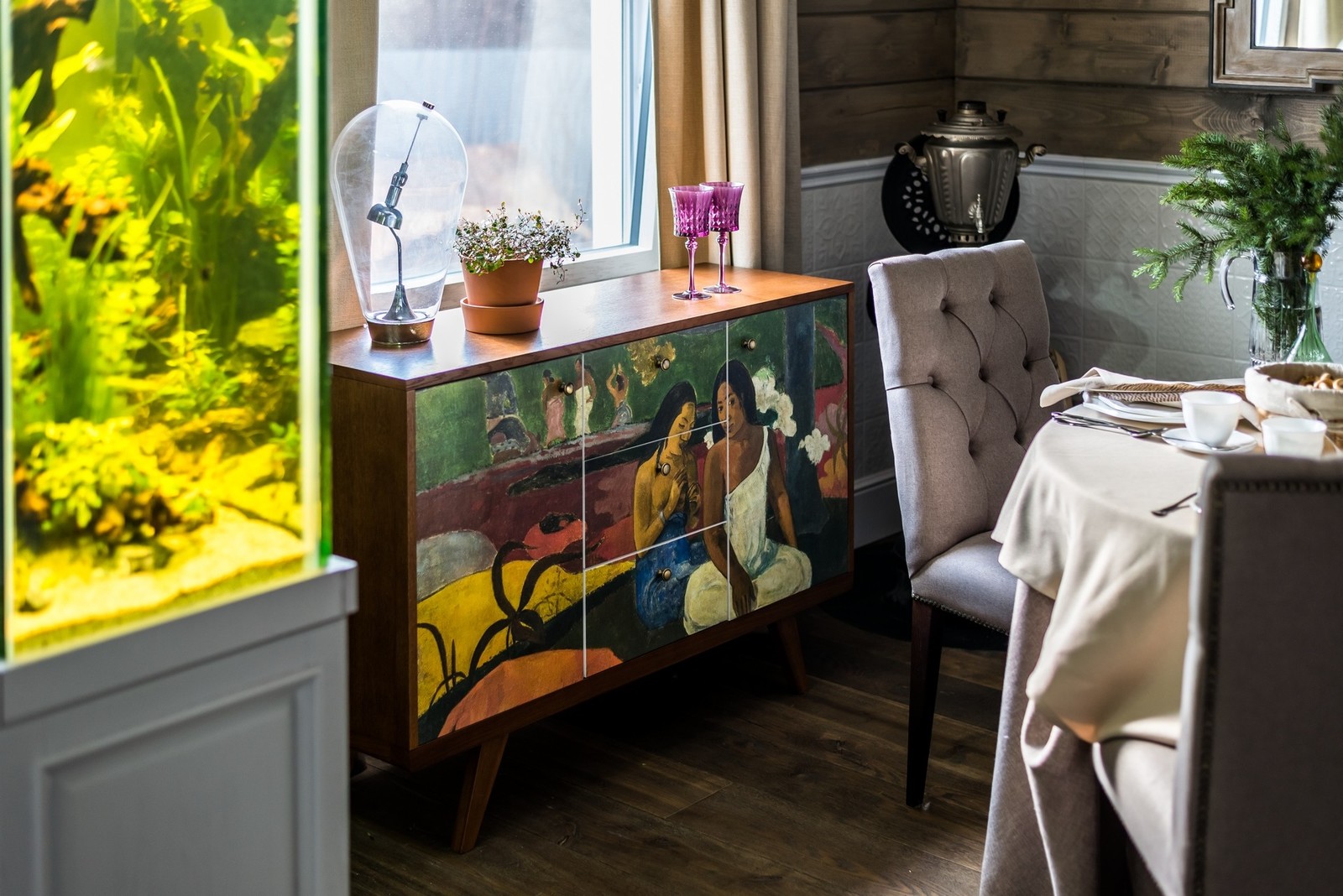 Дачная гостиная с лежанкой